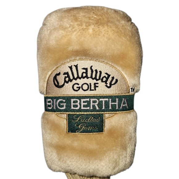 Callaway Golf Big Bertha Ladies Gems Fairway 3 Wood Headcover Beige Plush - Picture 2 of 4